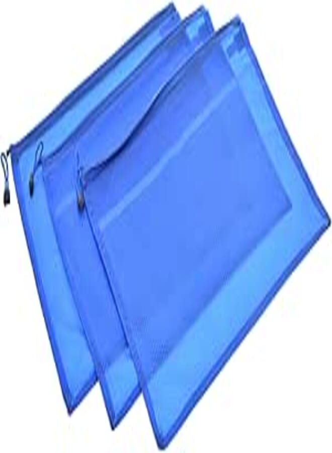 SONIX MS-1006-B4 Binder B4 Zippered Mesh Divider, 3-Pack